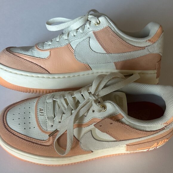 Nike Air Force 1 Low Shadow "Sisterhood" Peach Cashmere W7.5 - Picture 4 of 8